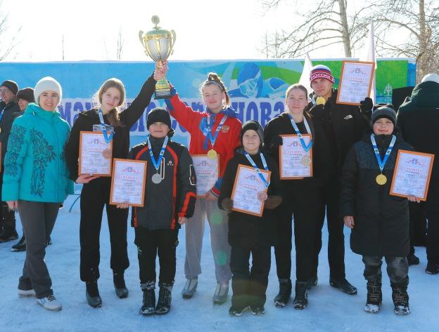 Районные соревнования по лыжным гонкам.